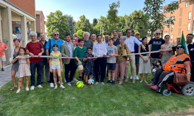 Alba: inaugurata la rinnovata area verde di corso Piave 85