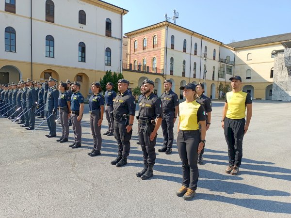 La cerimonia della Guardia di Finanza