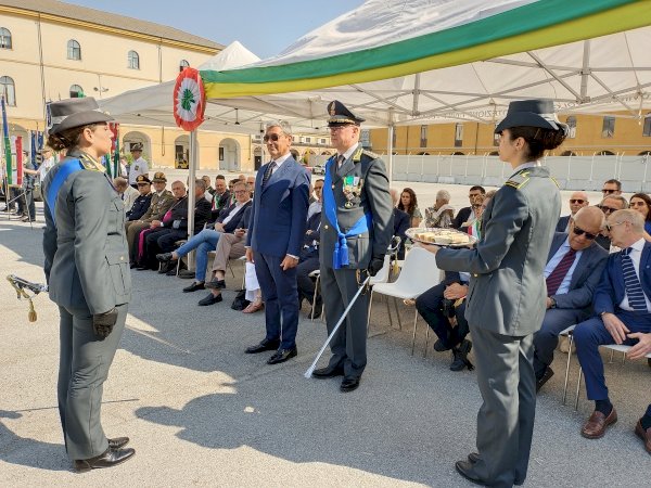 La cerimonia della Guardia di Finanza