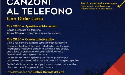 Il festival Borgate dal Vivo porta "Canzoni al Telefono" al Monastero di San Biagio