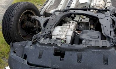 Auto cappottata a Villar San Costanzo, la guidatrice in ospedale