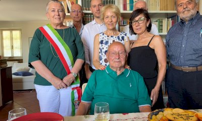 Auguri al maresciallo Giuseppe Fazzino: a cento anni &egrave; il &ldquo;nonno di Cuneo&rdquo;