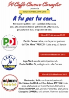 A Caraglio sarà possibile incontrare i candidati alle politiche