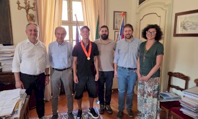 La Giunta comunale di Bra incontra il giovane campione europeo Thomas Corigliano