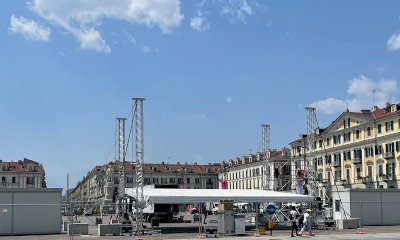 Il Cuneo Music Festival &egrave; in citt&agrave;: il palco allestito in piazza Galimberti