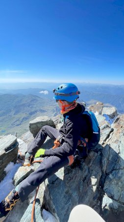 Leonardo, a 10 anni sul Monviso