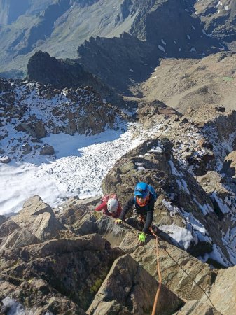 Leonardo, a 10 anni sul Monviso