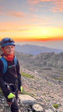 Leonardo, a 10 anni sul Monviso