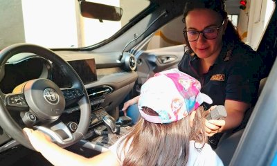 I bambini del Centro Estivo di Cervasca in visita alla Questura di Cuneo