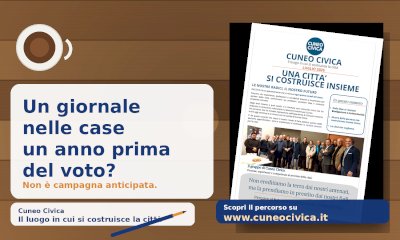 A un anno dalle elezioni il giornale di Cuneo Civica nelle case dei cittadini: "Non &egrave; una campagna anticipata"