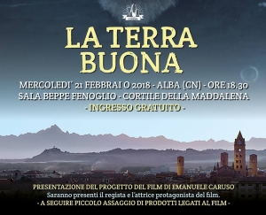Domani ad Alba: presentazione del progetto di film 'La terra buona' di Emanuele Caruso 