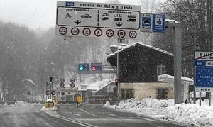 Colle di Tenda chiuso per neve dalle 21 di stasera