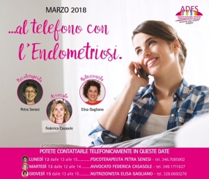 'Al telefono con l'endometriosi' iniziativa dell'associazione ADES di Savigliano