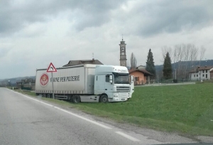 Tir 'va per prati' nei pressi di Mondovicino