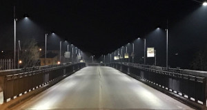 Busca, nuova illuminazione a led sul ponte Maira