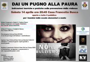 A Busca si parla di bullismo: 'Dai un pugno alla paura'