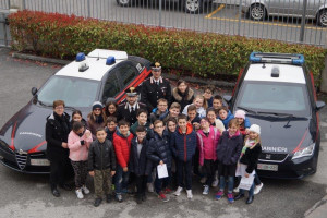 Gli alunni delle elementari ospiti dei Carabinieri di Borgo e Saluzzo
