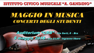 Maggio a Bra è in musica con i concerti del 'Gandino'