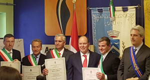 Conferita la cittadinanza onoraria delle Alpi del Mare a Alberto di Monaco