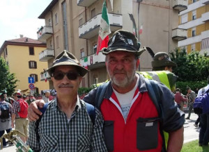A piedi all'Adunata degli Alpini: la storia di Gianpiero Meineri