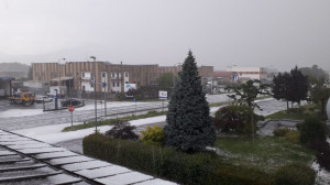 Violenta grandinata nel pomeriggio sul Cuneese (FOTO E VIDEO)