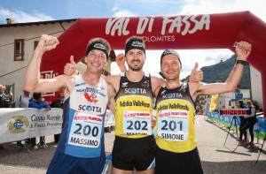 A una tappa dalla fine, tre cuneesi 'padroni' della Val di Fassa Running