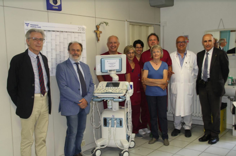 La Fondazione Lovera ha donato un ecografo alla Dialisi di Savigliano
