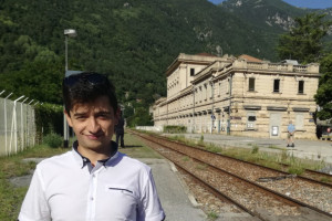 Un intero piano del museo ferroviario di Robilante dedicato alla Cuneo-Nizza