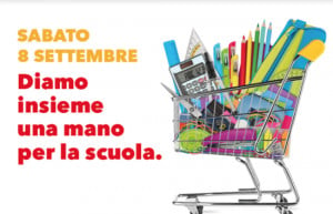 'Dona la spesa', speciale scuola: alla Coop raccolta di prodotti di cancelleria per famiglie in difficoltà