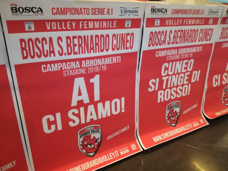 Volley A1/F: presentata la 'Bosca San Bernardo Cuneo'
