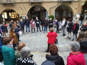 Anche a Cuneo si è svolto il flash mob contro il ddl Pillon