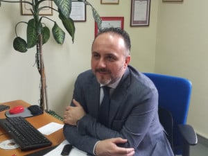 Cuneo saluta il dirigente della Squadra Mobile Marco Mastrangelo