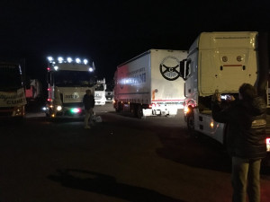 'Aboliamo il divieto della vergogna': in valle Roya la protesta dei 'tir lumaca' (FOTO)