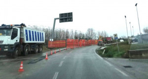 Chiusura totale della strada provinciale 7 per lavori verso l’ospedale di Verduno