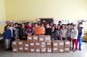 La Scuola Primaria di San Chiaffredo ha raccolto oltre 220 kg di generi alimentari da donare ai più bisognosi