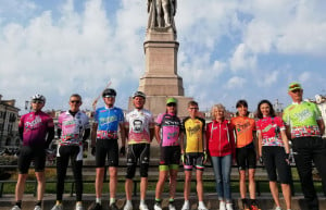 Una troupe Rai a Cuneo per le riprese di 'Viaggio nell'Italia del Giro'