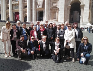 Una delegazione cuneese dell'Aido ricevuta da Papa Francesco