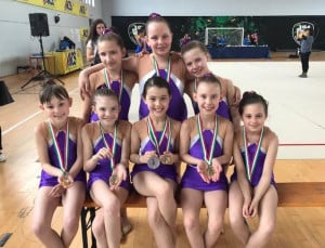 Ginnastica, l'Asd Team Cuneo protagonista a Brandizzo