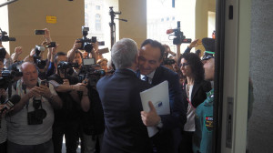 Il nuovo presidente della Regione Alberto Cirio si è insediato in piazza Castello