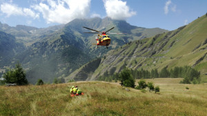 Elva, brutta caduta per un ciclista: interviene l’elisoccorso