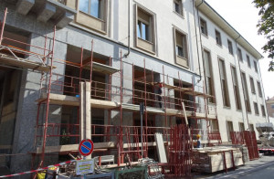 Iniziati i lavori per la messa in sicurezza delle facciate del palazzo della Provincia