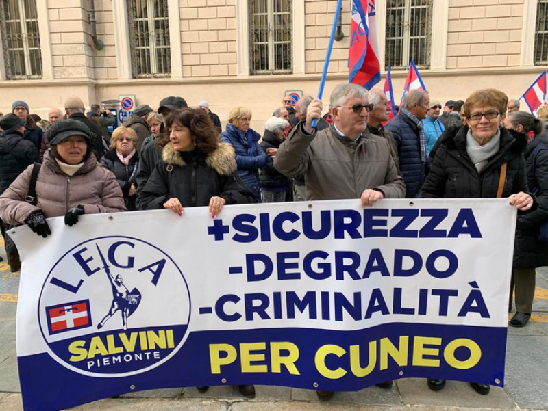 Cuneo, la Lega chiede più sicurezza e lancia il guanto di sfida al centrosinistra per il governo della città