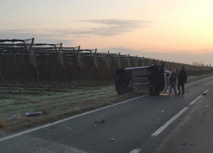 Scontro tra furgone e auto, rallentamenti tra Saluzzo e Savigliano