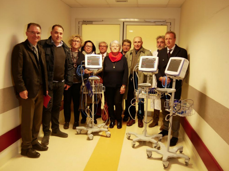 Sanità, l'associazione ASSO dona quattro monitor agli ospedali di Ceva e Mondovì