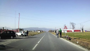 San Chiaffredo, moto fuori strada sulla provinciale Cuneo-Busca