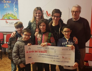 Alla Lilt di Cuneo oltre 4 mila euro donati dai visitatori della mostra 'Le bici di Gianpy'
