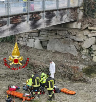 Alba, ricoverato dopo la caduta da un ponte pedonale