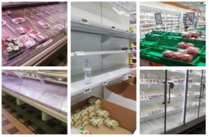 Nei supermercati di Cuneo scaffali vuoti e incassi da periodo pre-natalizio