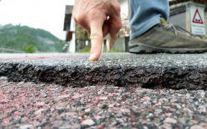 Intervento della Provincia per il cedimento del piazzale nell’abitato di Valmala