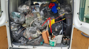 Busca, pulizia lungo le sponde del Maira e sulla colletta di Rossana